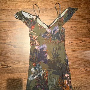 Green Floral Print Dixie Jumpsuit